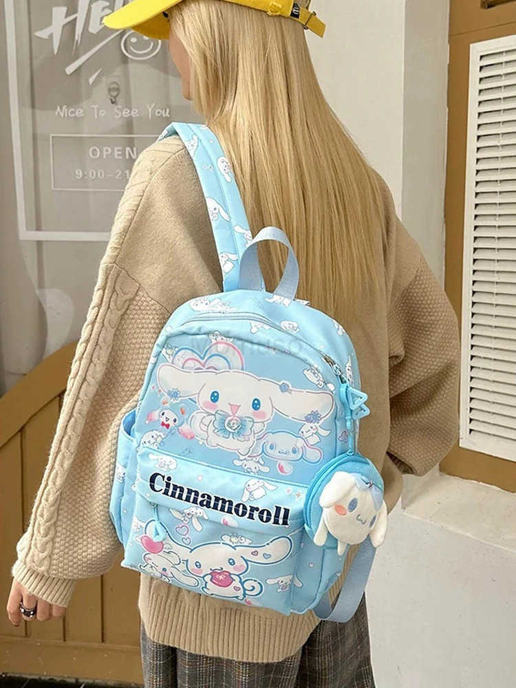Sanrio Kawaii Cartoon MyMelody Kuromi School Bag Student Stationery Supplies Cute Fashion HelloKitty Children Backpack Girl Gift L250930