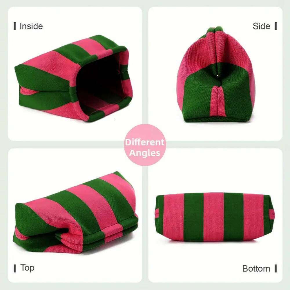 Luxury Handbag Summer Beach For Women Woven Crochet Handbags Purses Knitting Dumpling Clutch Ruched Cute Cloud Casual Colorblock Bag Handbag