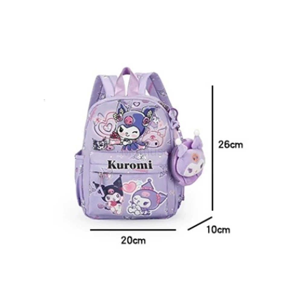 Sanrio Kawaii Cartoon MyMelody Kuromi School Bag Student Stationery Supplies Cute Fashion HelloKitty Children Backpack Girl Gift L250930
