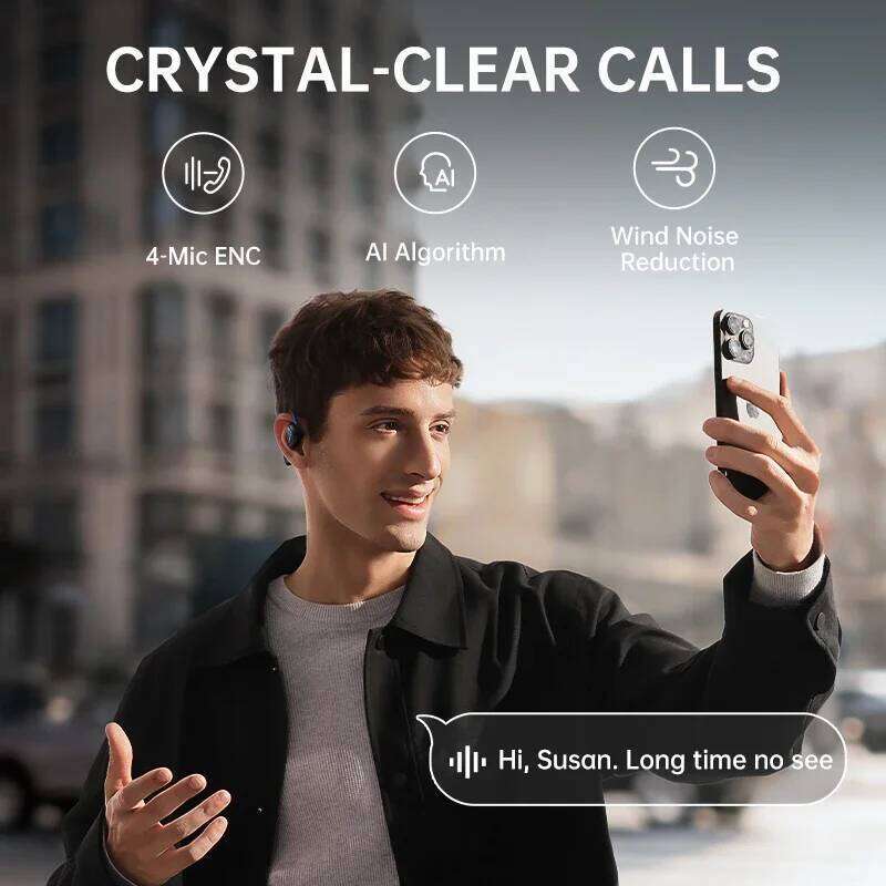 Baseus Bowie Mf1 Open-Ear Wireless Earphones Bluetooth 5.4 Earhooks Big Bass Sport Headphones 60Hrs Playtime Ipx4 Earbuds