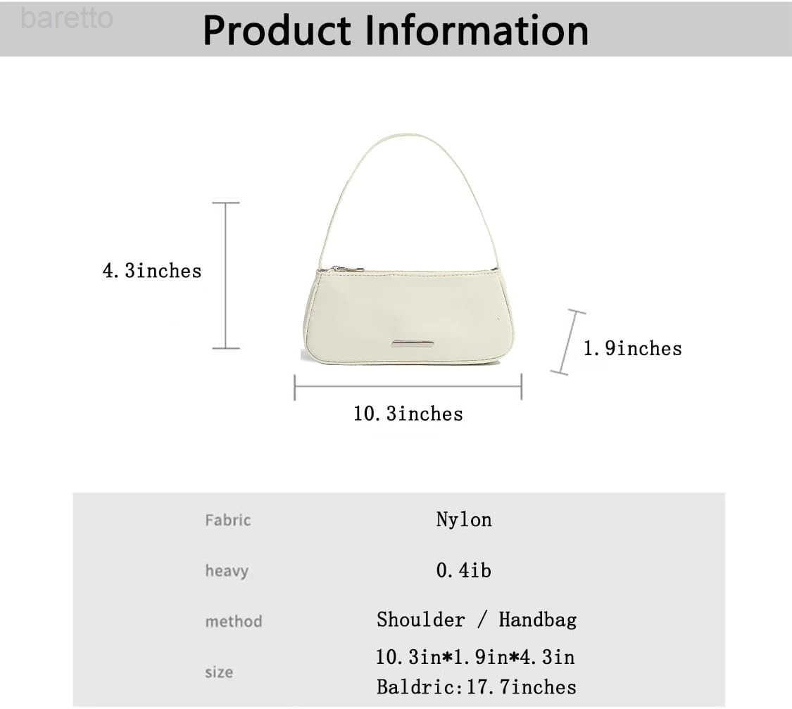 Small Nylon Shoulder Purse for Women Cute mini Under The Arm Bag With Zipper M250903