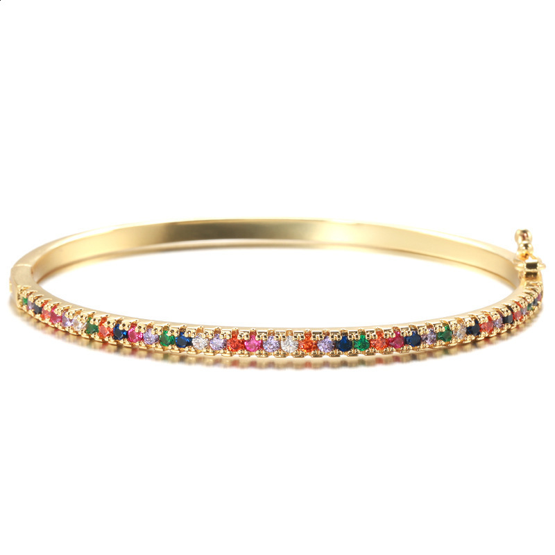 Popular simple full diamond bracelet womens fashion colorful Zircon Bracelet bracelet Jewelry