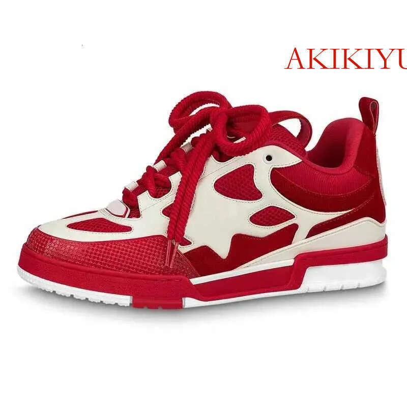 Free shipping top quality man designer sneakers calfskin men fashion travel trainer casual shoes genuine running leather classic dermis skateboard35-4