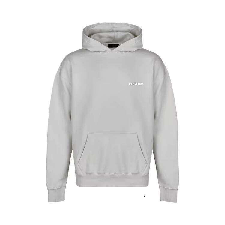 Fashion Oversized Drop Shoulder Hoodie Shorts Logo Men's Clothing with 2 Pieces Autumn Sportswear