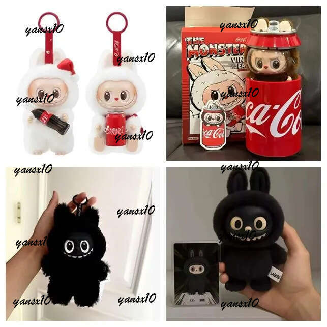 2025 Hidden Version Coke LaBuBu V3 V2 V1 Monsters Big Into Energy SeriesBlind B Kawaii Figure Face doll clothes Doll Keychain Decor Christmas blind ba
