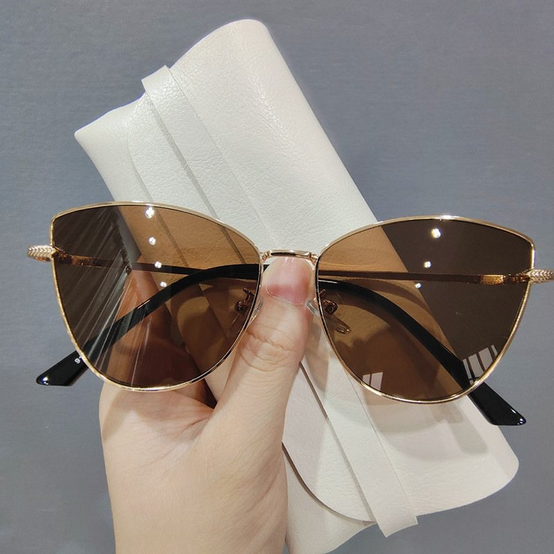 New Elegant Versatile Butterfly shaped Cat eye Sunglasses for Women Stylish Metal framed European and American inspired Sunwear