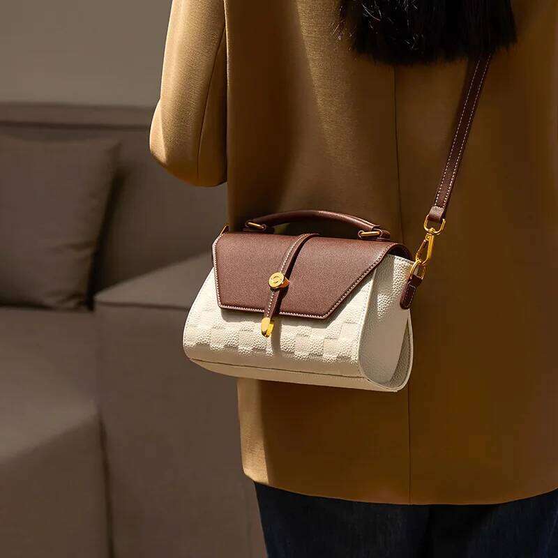 Women's 2025 New Light Handbag Qixi Gift Leather Crossbody Women's Bag