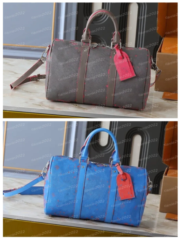 Designer Bag Keepa 25 Shoulder Bag Fashion Handbag Luxury Women Crossbody Hr Men Tote bags Eclipse Reverse wallet Lady designer bag M15023 M22573 10A blue