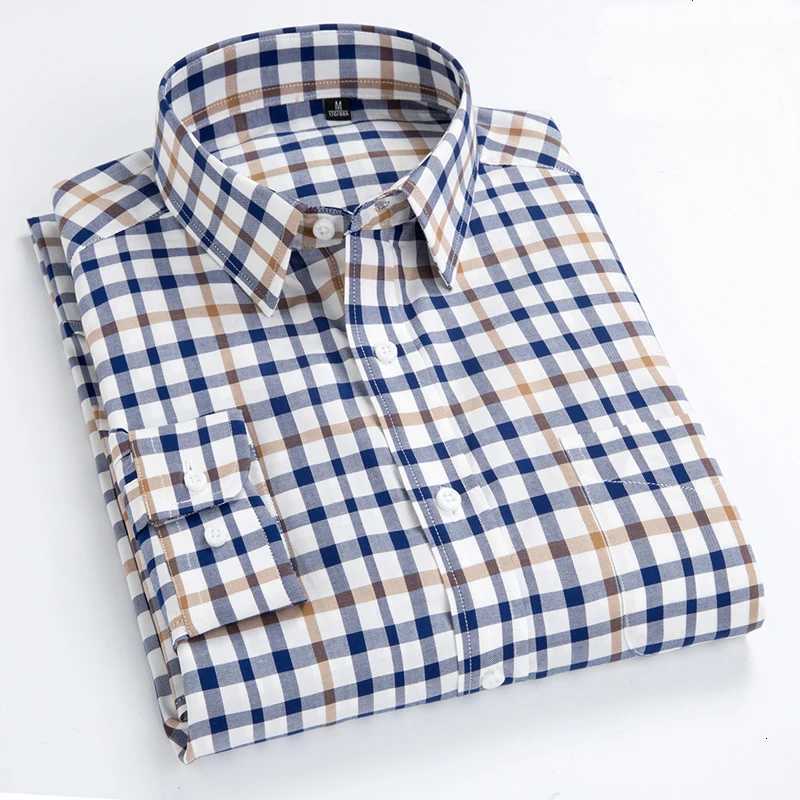 Spring Summer New Mens Shirts Mens Long Sleeves Small Plaid Shirts High Quality 100 Cotton Casual Shirt Fashion Colther X250903