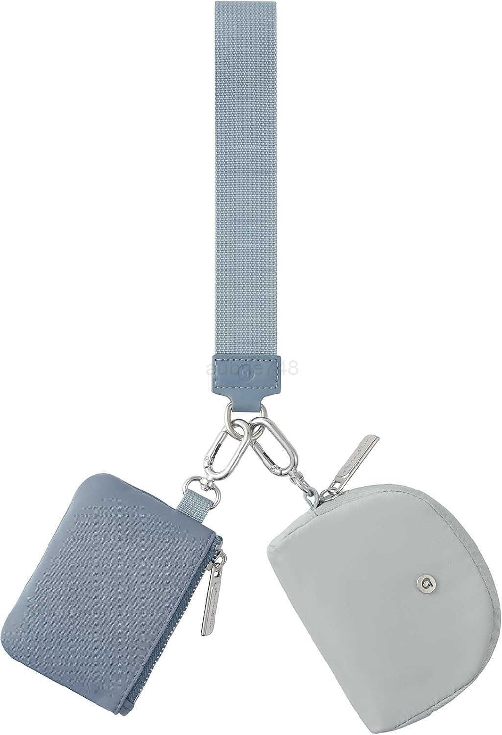 Pouch Wristlet Keychain Wallet RFID Blocking Mini Zip Around Wristlet Wallets with Detachable Strap Mini Coin Purse For Women With Premium Zippers Metal Bu M250903