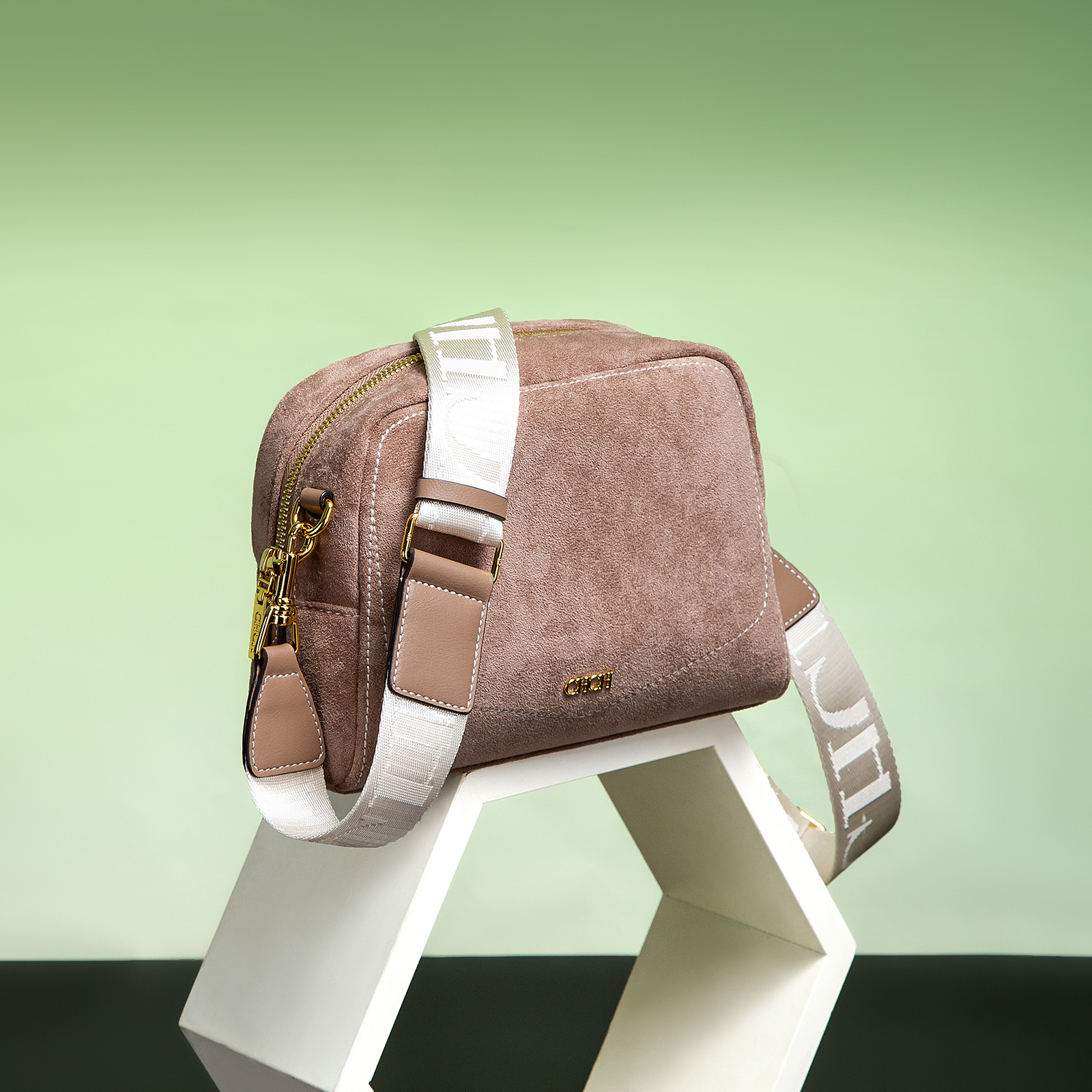 CHCH Classic Style Fashion Retro Women's Crossbody Bag Autumn and Winter New Women's Shoulder Bag Pure Colour Simple Fine Workmanship