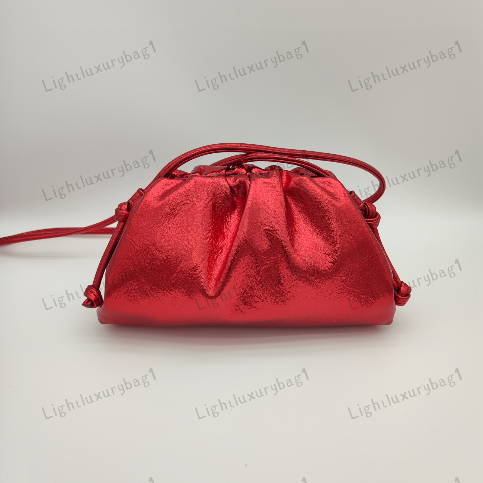 Designer Mini Pouch Clutch Bag Luxury Soft Sheep Leather Round Bottom Teen Pouch Full Range Of Colors Fashion Women's Pleated Pouch Dumpling Bag