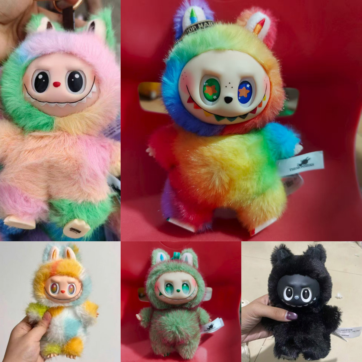 30Style Labubu Plush Doll Macaroon Action Animation Character Doll Hobby Pendant Decoration Cute Mysterious Box PVC Childrens Day Surprise Gift LOVE