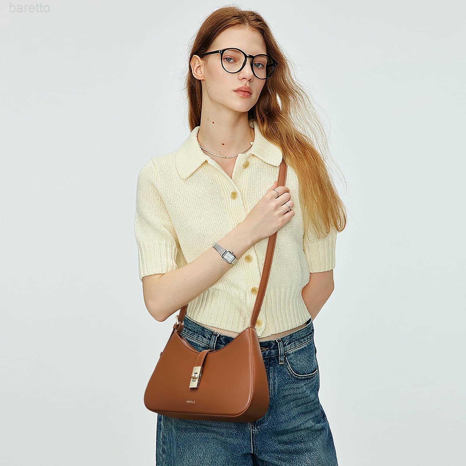 Fashion Shoulder Bag for Women Vegan Leather Adjustable Handbags Hobo Bag Purses with Long Strap M250903