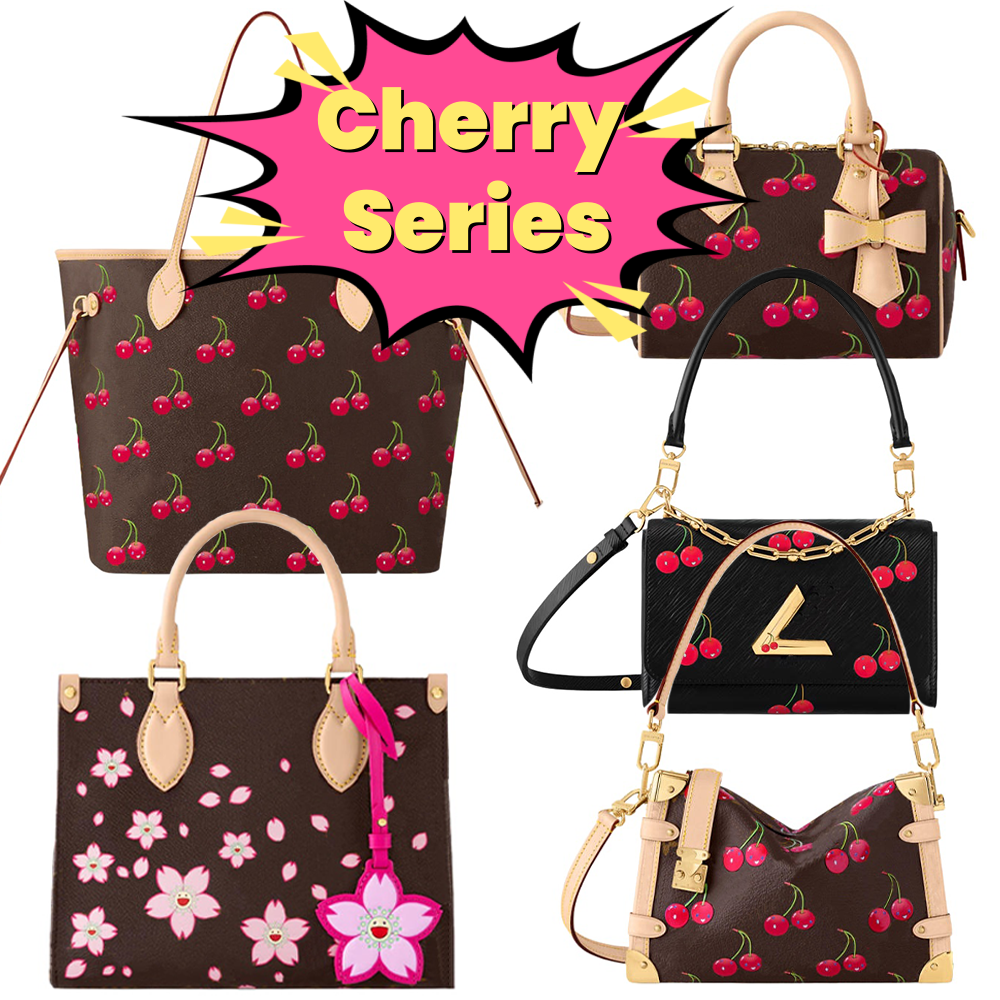 Luxury Bag bags designer women shoulder bag designer bags tote bag large cherry series purse large shopping bag high quality bag for women