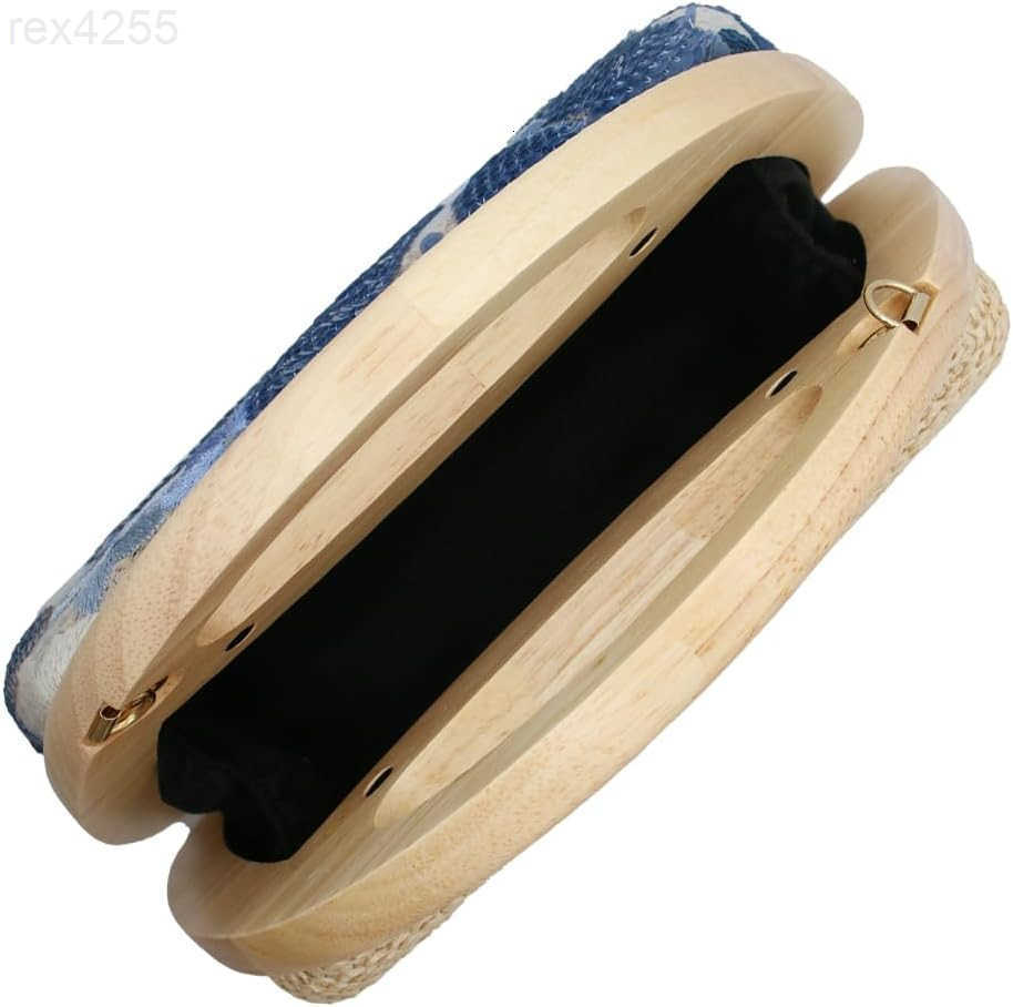 Straw Clutch Handbags Women Beach Crossbody Handwoven Summer Purse Wallet Top handle Evening Bag for Wedding PartyW250903