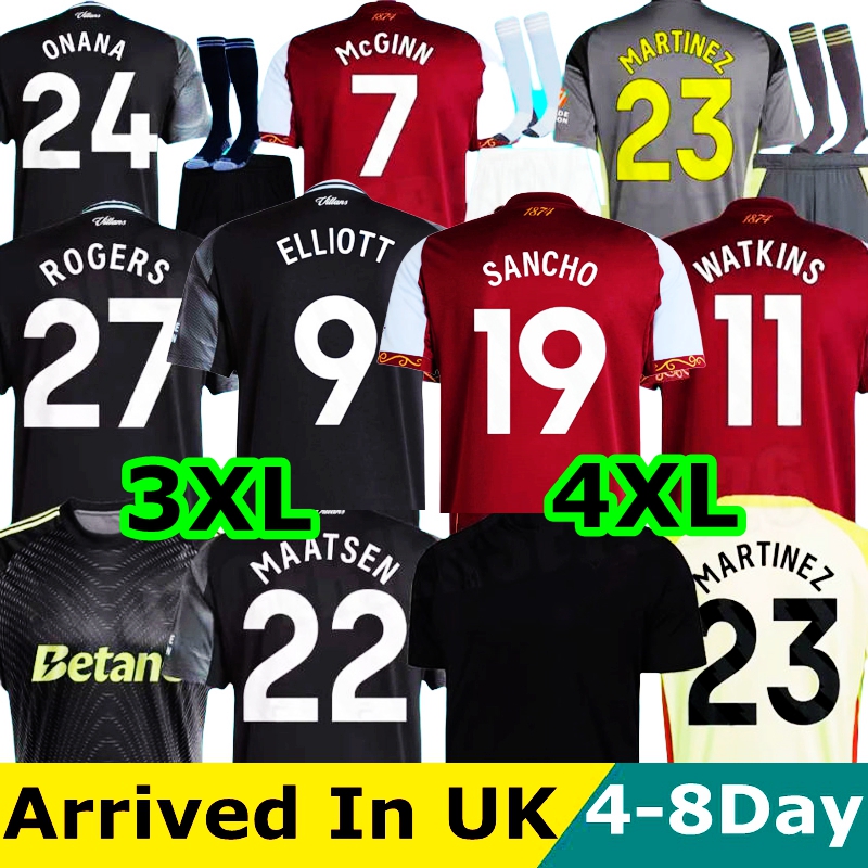 Soccer Jerseys 150 Year BAILEY WATKINS KAMARA ONANA Football Shirt TIELEMANS MCGINN AsTOnS CARLOS men kids kits socks 25 26 RASHFORD 150th OZZY 2025 2026
