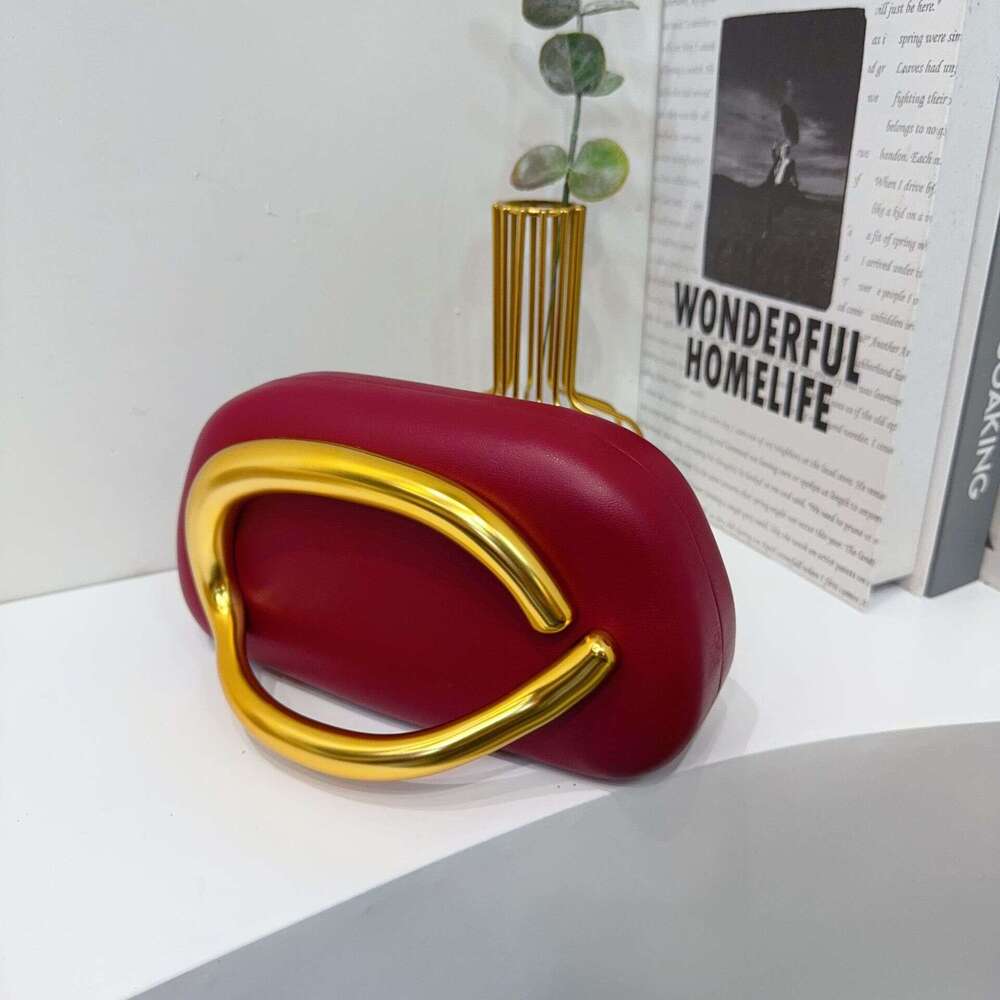 DHgargets Evening Bag Unique Trendy Purse for Women 2025 Vegan Leather Handbag Acrylic Clutch Box