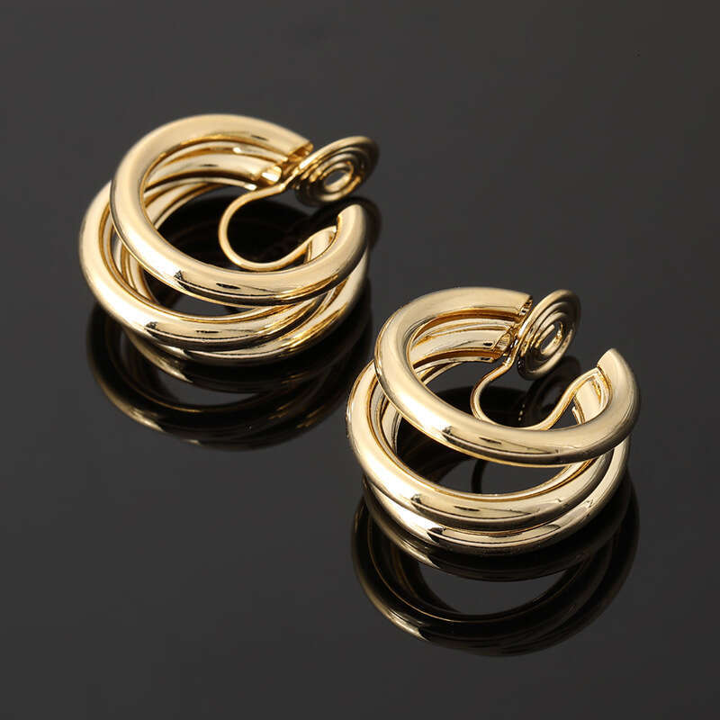 Multi - layer Hoop Gold Earrings: Create Retro Fashion Sense H260202