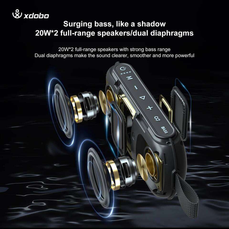 BMTL Mission IPX Waterproof Portable Bluetooth Speaker W mAh BT TWS Wireless Subwoofer Outdoor Soundbox TF AUX C