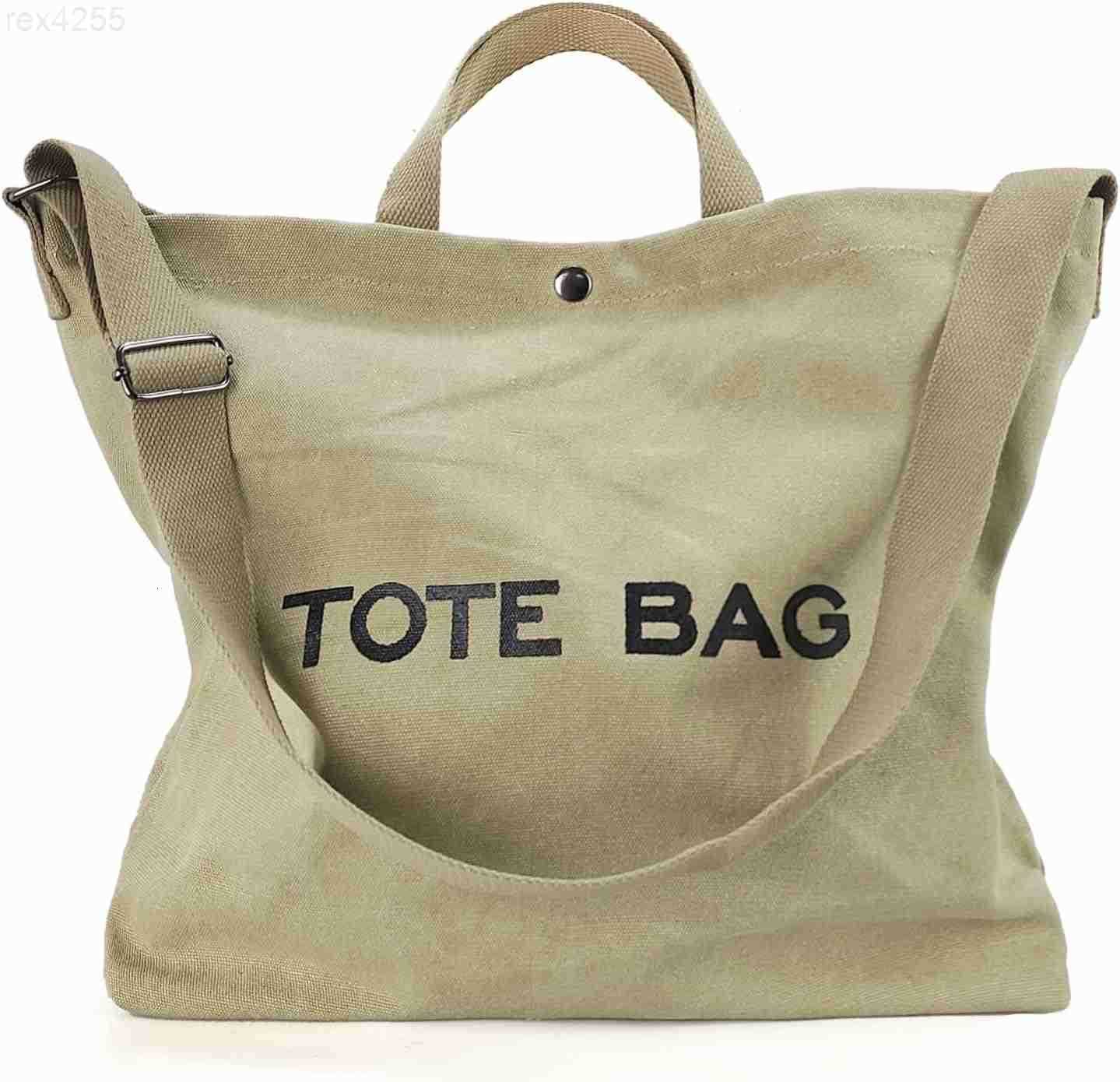 Women Canvas Tote Bag Travel Shoulder Bag Large Capacity Crossbody Top Handle Fashion HandbagsW250903