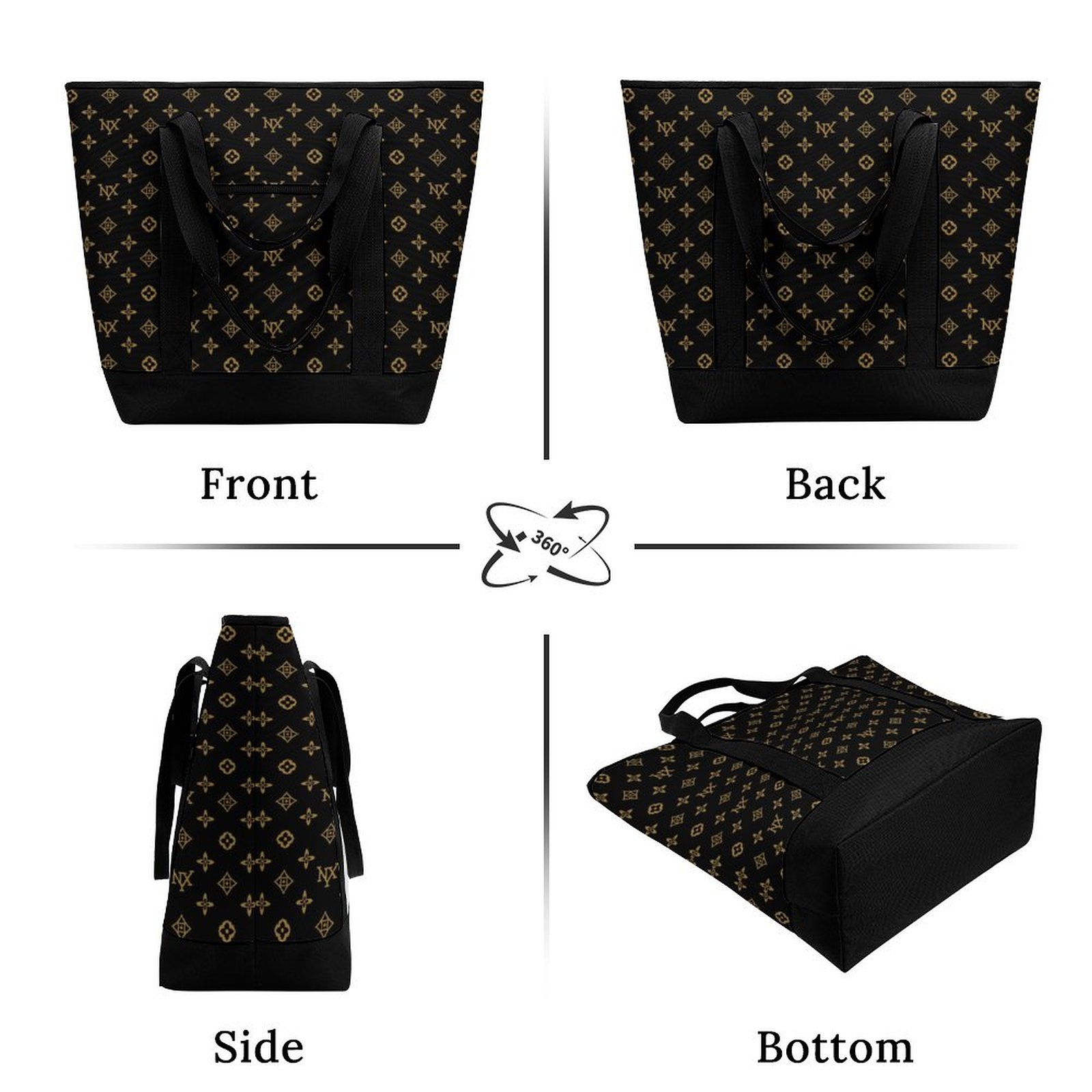 NXY Evening Bags Designer Tote Bags for Women Handbags Capacity Shopping Bags Travel Crossbody Shoulder Purses Large capacity insulated shopping bag X