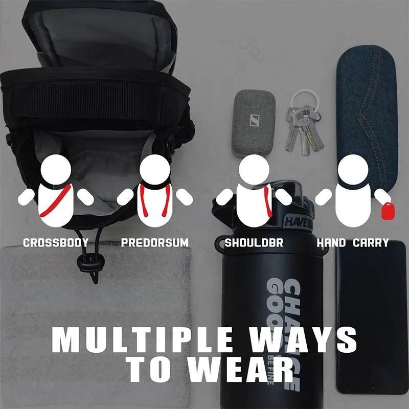 Magnetic Gym Bag Large Capacity Magnetic Bag With Phone Pocket Portable Gym Water Bottle Pouch Gym Accessories Organizer 250902CJ