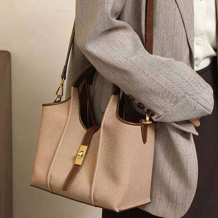 2024 New Handbag, Bags For Women, High-Quality Bucket Canvas Bag, Women's Crossbody Tote Bag