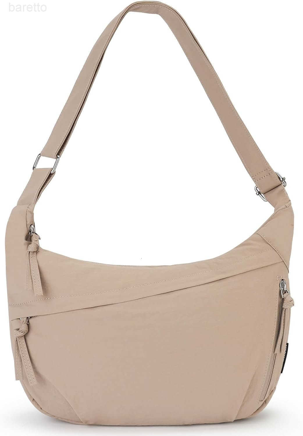 Polyester Crescent Casual Crossbody Bag for Women Shoulder Tote Handbag Sling Dumpling Purse Bag for Outdoor Travel M250903