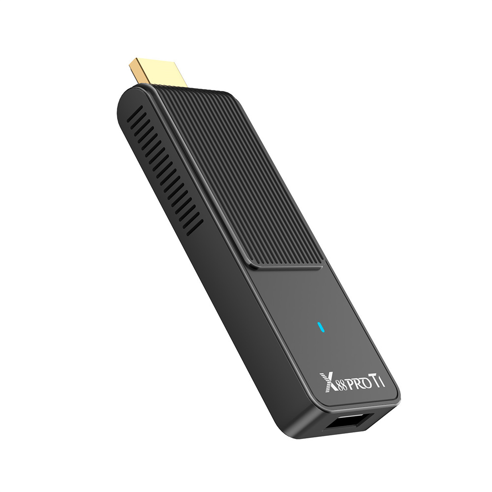 X88 Pro T1 Android 14 TV Stick RK3518 with 2GB RAM and 16GB ROM Smart Voice Remote Dongle TV BOX