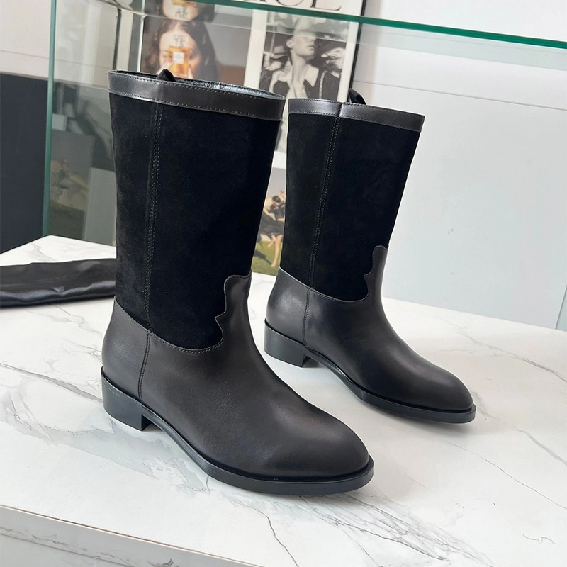 Shoes Boots designer shoes winter High Heels Ankle Boots Pointed sheepskin Toe Buckle Boots Zip Ladies Shoes Two C White Big Size 35-40