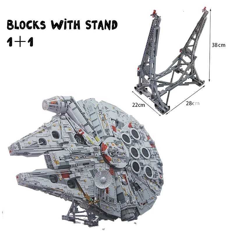 The Large Millennium Ship Falcon Model Building Blocks Bricks With figure Compatible Toys For Kids Adult Birthday GiftsXJ250903