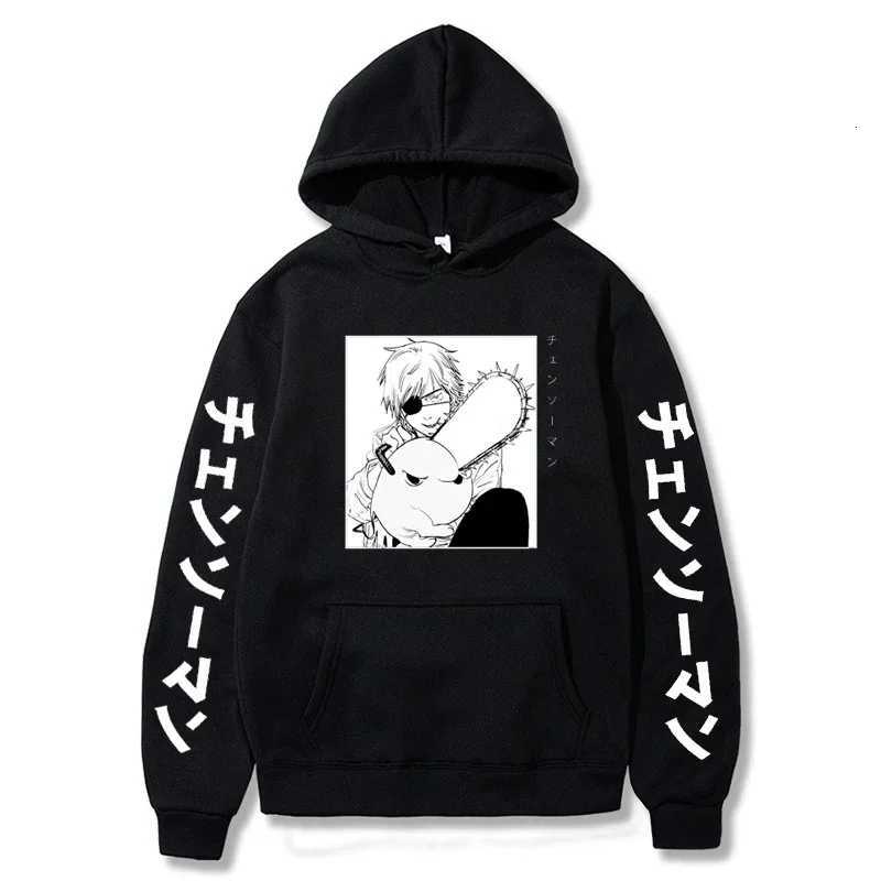 Anime Chainsaw Man Hoodie Women Streetwear Long Sleeve Harajuku Pullover Tops Gothic Hooded Sweatshirt Loose Hip Hop Y2K Hoodies W250903