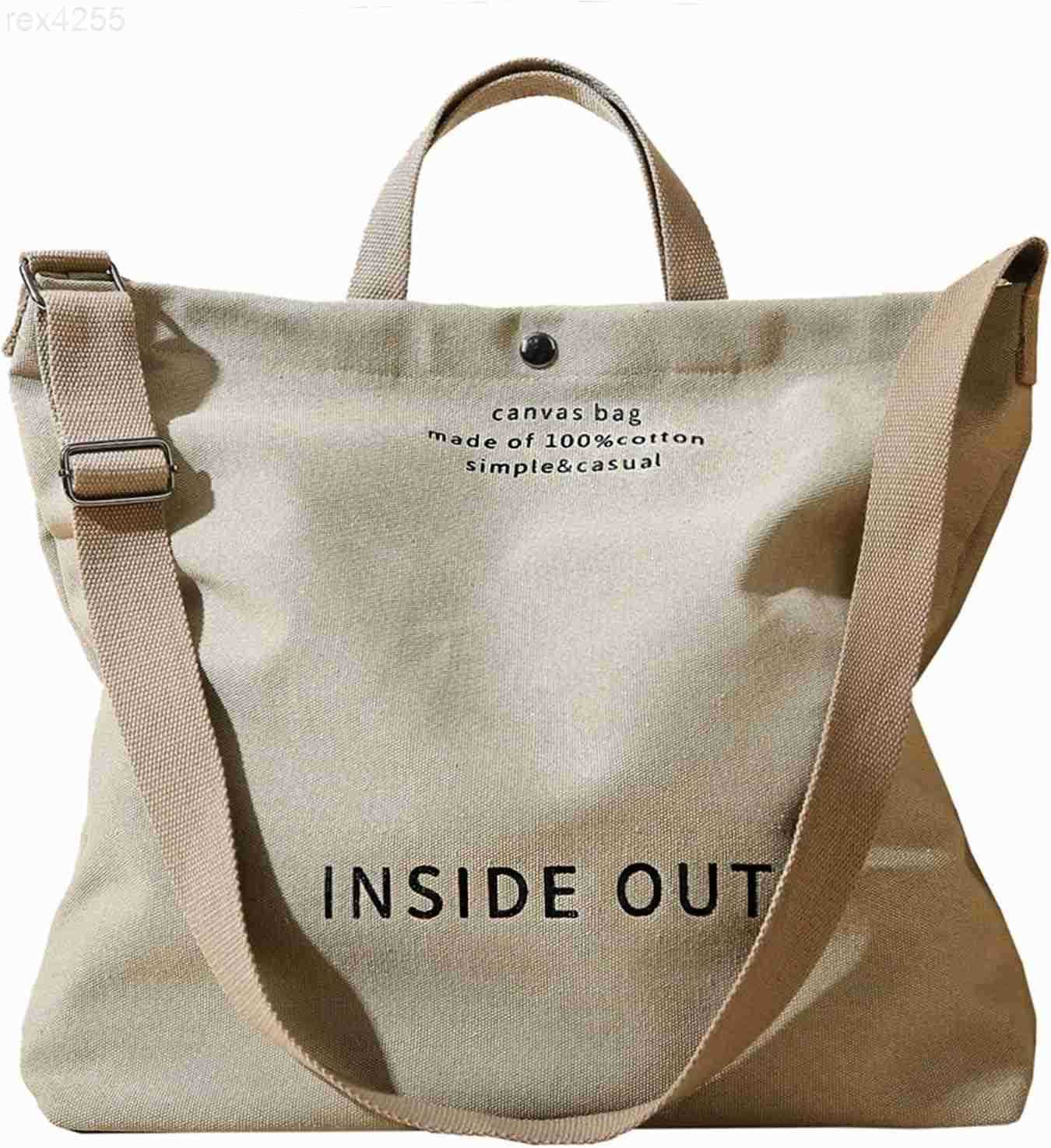 Women Large Canvas Tote Handbags Casual Shoulder Work Bag Crossbody Top Handle Bag Crossbody HandbagsW250903