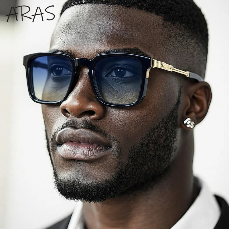 Polarized Classic Square Sunglasses Men 2025 Steampunk Driving Sun Glasses For Male Vintage Eyewear UV400 Shades 250903