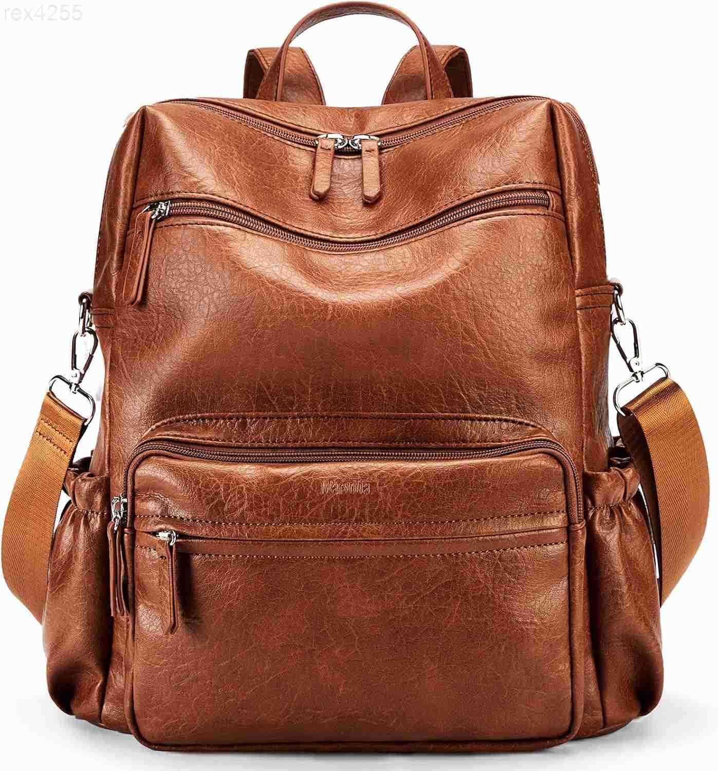 Purse for Women Large Fashion Designer Travel Backpack Ladies Shoulder Bag BrownW250903