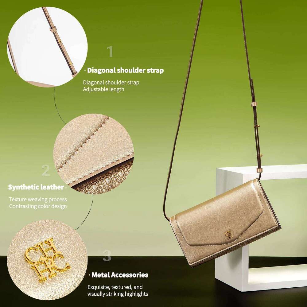 Fashion Classic Women's Chain Bag 2025 Letter Design Elegant Solid Color, Suitable For Fashionable Women