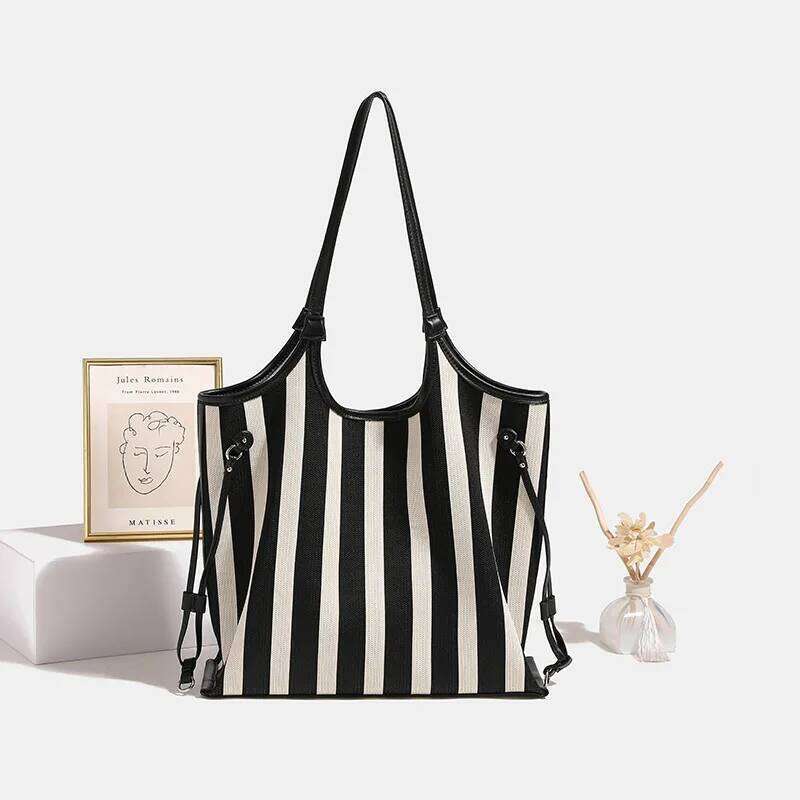 SEMALAYA Trend Niche Fashion Canvas Women 2025 New Underarm With Large Capacity Commuter Tote Bag