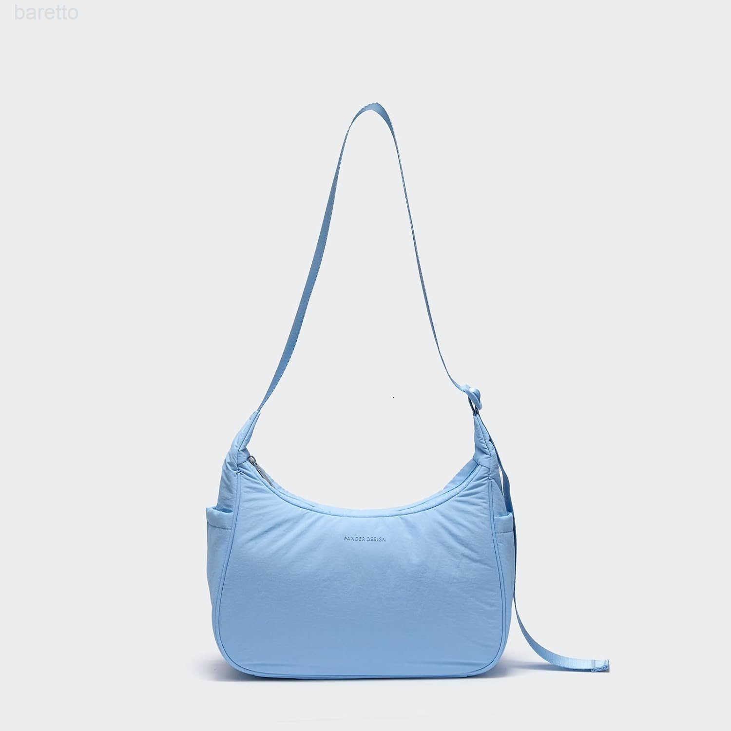 Nylon Crescent Shoulder Bag Medium Sling Crossbody with Adjustable Strap M250904