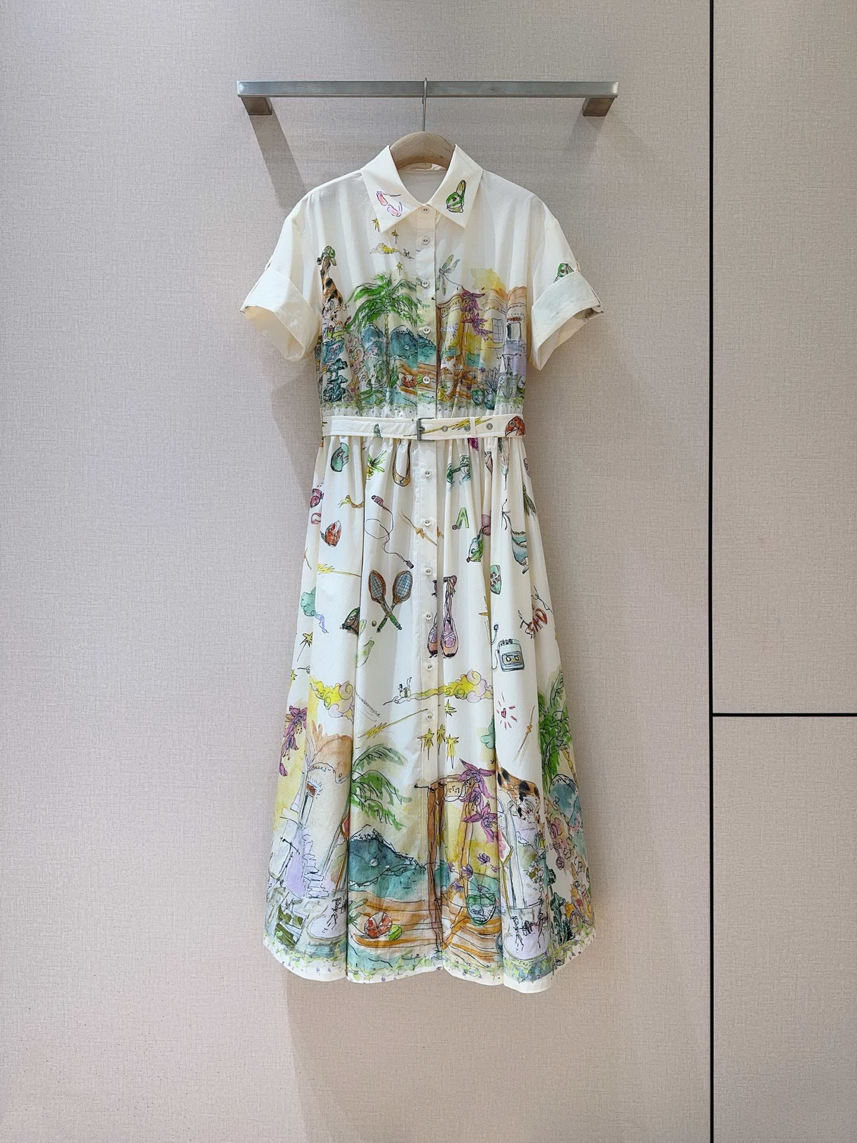 dress luxury dress party dress dresses for woman elegant dress cotton short sleeve graphic printed midi dress birthday dress dresses designer dresses white dress