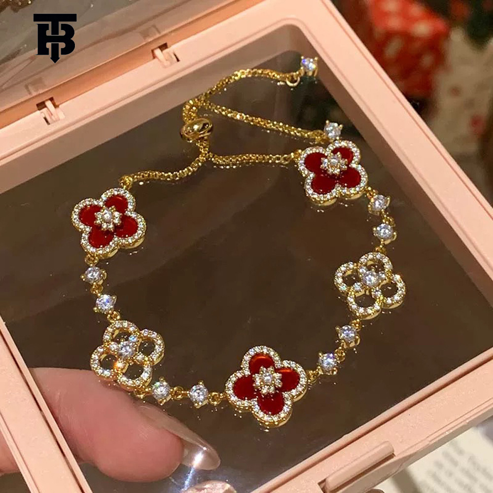 TB BHULAMTE For Women Offers Light Luxury High-end Fashionable Multi-purpose Daily Commuting Zircon Bracelet With A Simple And Niche Design Sense Z260