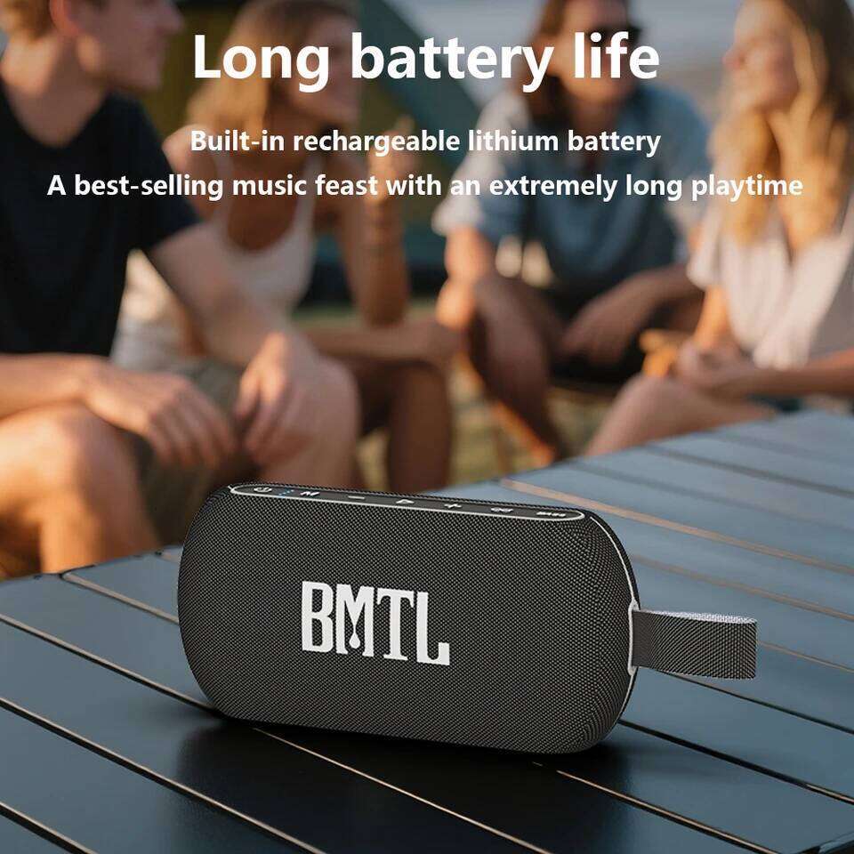 BMTL Mission IPX Waterproof Portable Bluetooth Speaker W mAh BT TWS Wireless Subwoofer Outdoor Soundbox TF AUX C