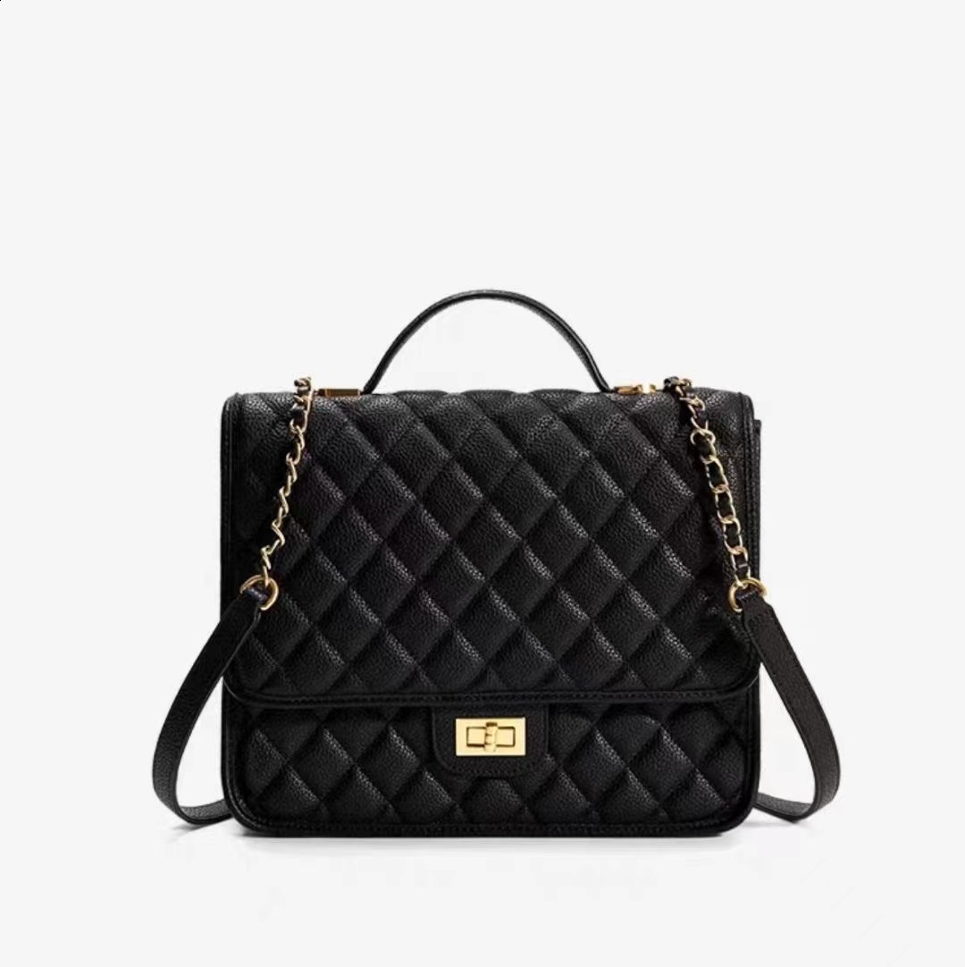 Lingplaid Light Luxury Fashion Multi functional Handbag 2023 New College Student High end Lock Buckle Backpack