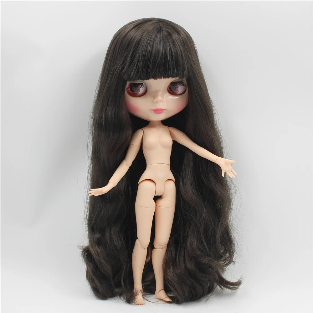 ICY DBS Blyth doll deep brown hair natural skin joint body 16 30cm girls gift toy anime 250903