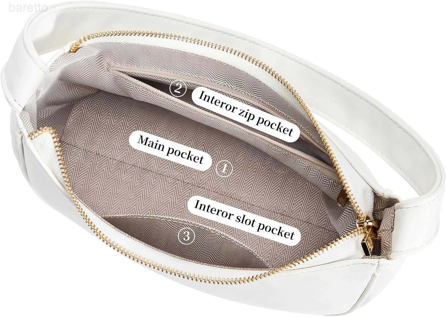 Womens Shoulder Bags Small Hobo Tote Elegant Clutch Purse with Zipper Closure M250903