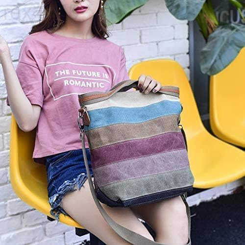 Womens Shoulder Bags Canvas Hobo Handbags MultiColor Casual Messenger Bag Top Handle Tote Crossbody BagsW250903