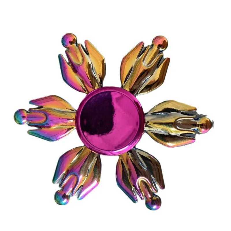 New 28 Style Colorful Metal Fidget Spinner Decompression Alloy Rainbow Hand Spinner EDC Adult Finger Stress Relief Toy Wholesale W250903