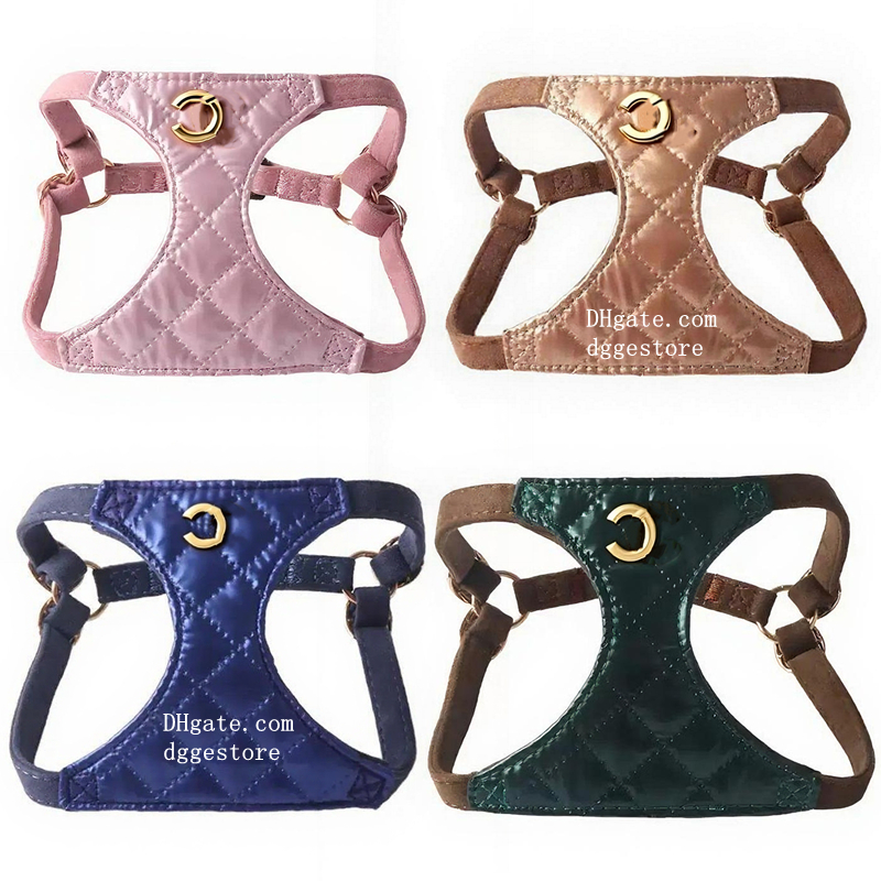 Designer Dog Harness and Multifunction Leash, Lightweight Soft Adjustable No Choke Escape Proof Pet Harness Vest for Chihuahua Poodle Pomeranian Yorkshire Terrier