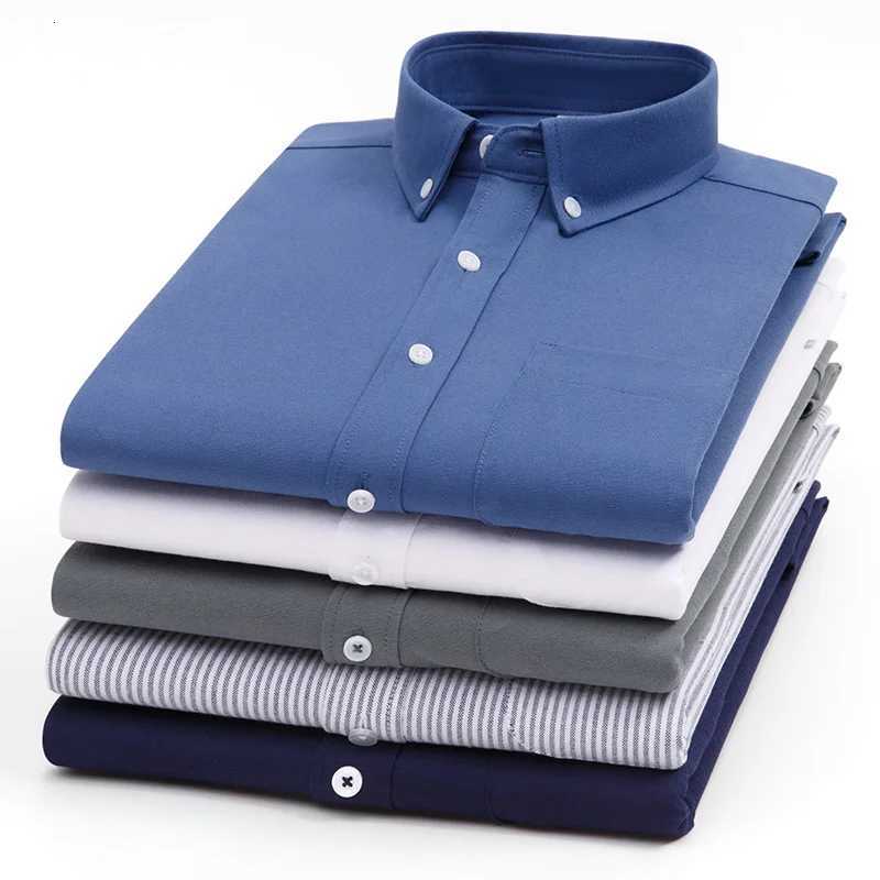 Fashion hight qulity 100cotton casual longsleeve shirts for men slim fit formal plain shirt houndstooth plaid top Pink clothes X250903