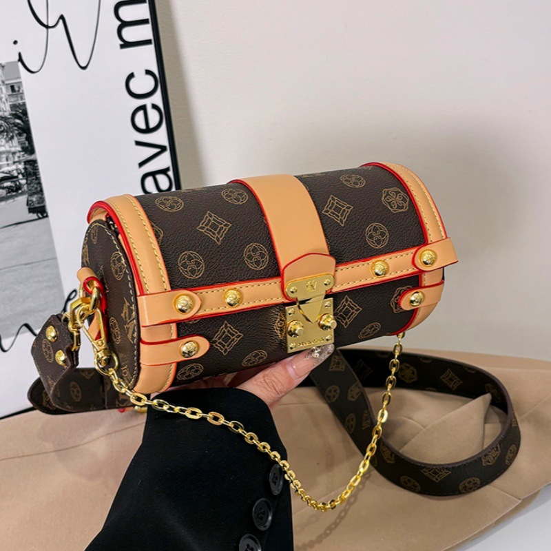 Bags for women 2025 new fashion chain bag versatile temperament shoulder messenger bag high-end rivet women's bag